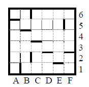 Задача A20 ЕГЭ по информатике 2008 прямоугольный лабиринт